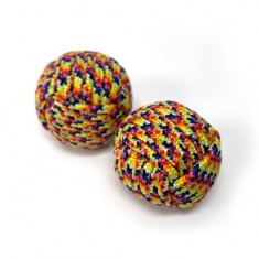 Chop Cup Balls (Rainbow) by Stan Airey - Set of 2 (one magnetic and one non-magnetic)